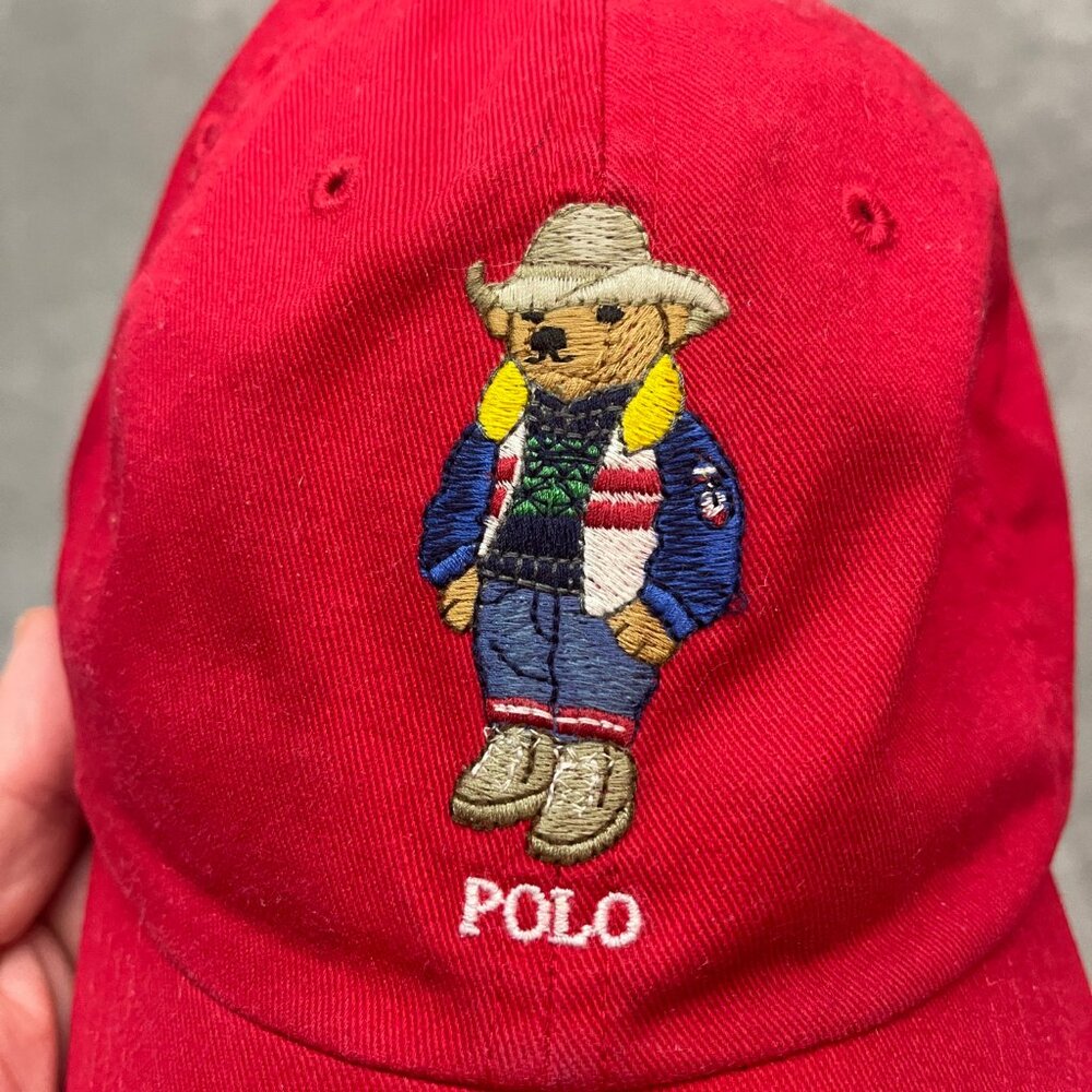 Polo Ralph Lauren Men's Hat Cowboy Polo Bear Classic Sport Adjustable Hat - Picture 9 of 9